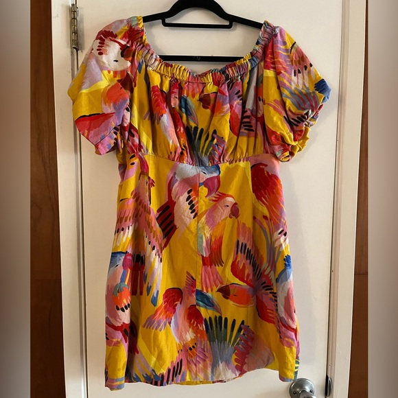 Farm Rio Neon Macaws Mini Dress - Picture 2 of 10